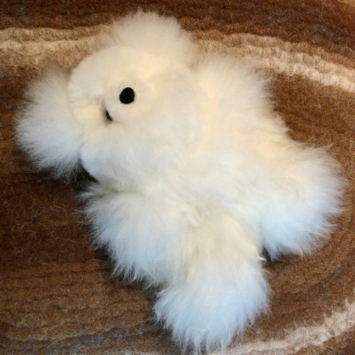 10" Stuffed Bears with Alpaca "Fur"