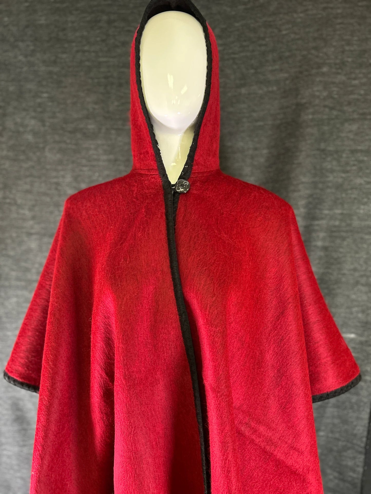 Woven Hooded Cape (Reversible!)