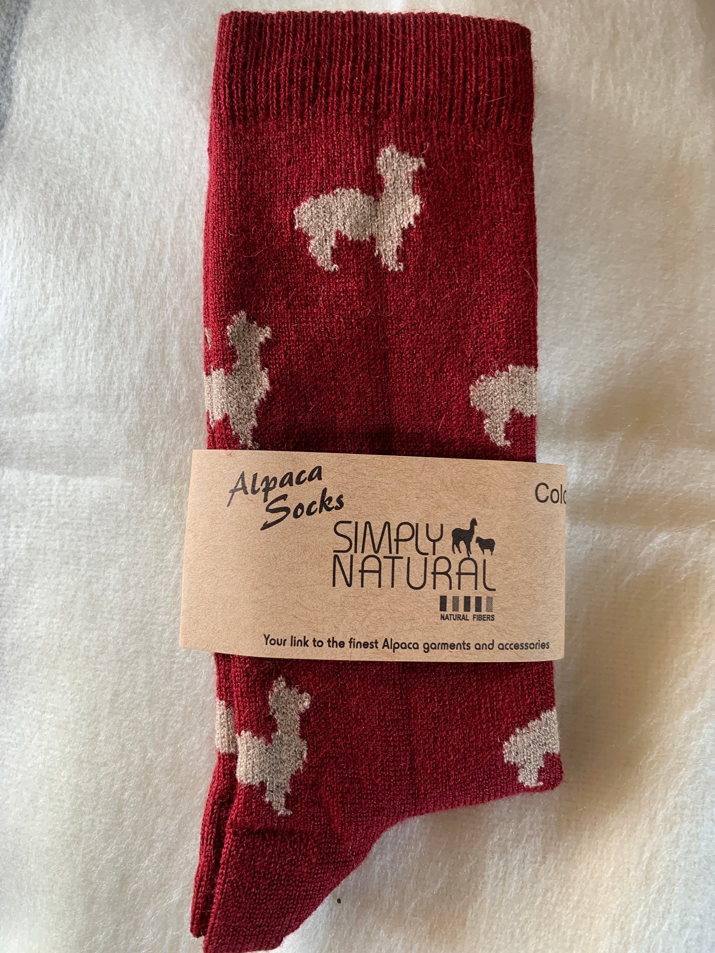 Alpaca Figure Socks