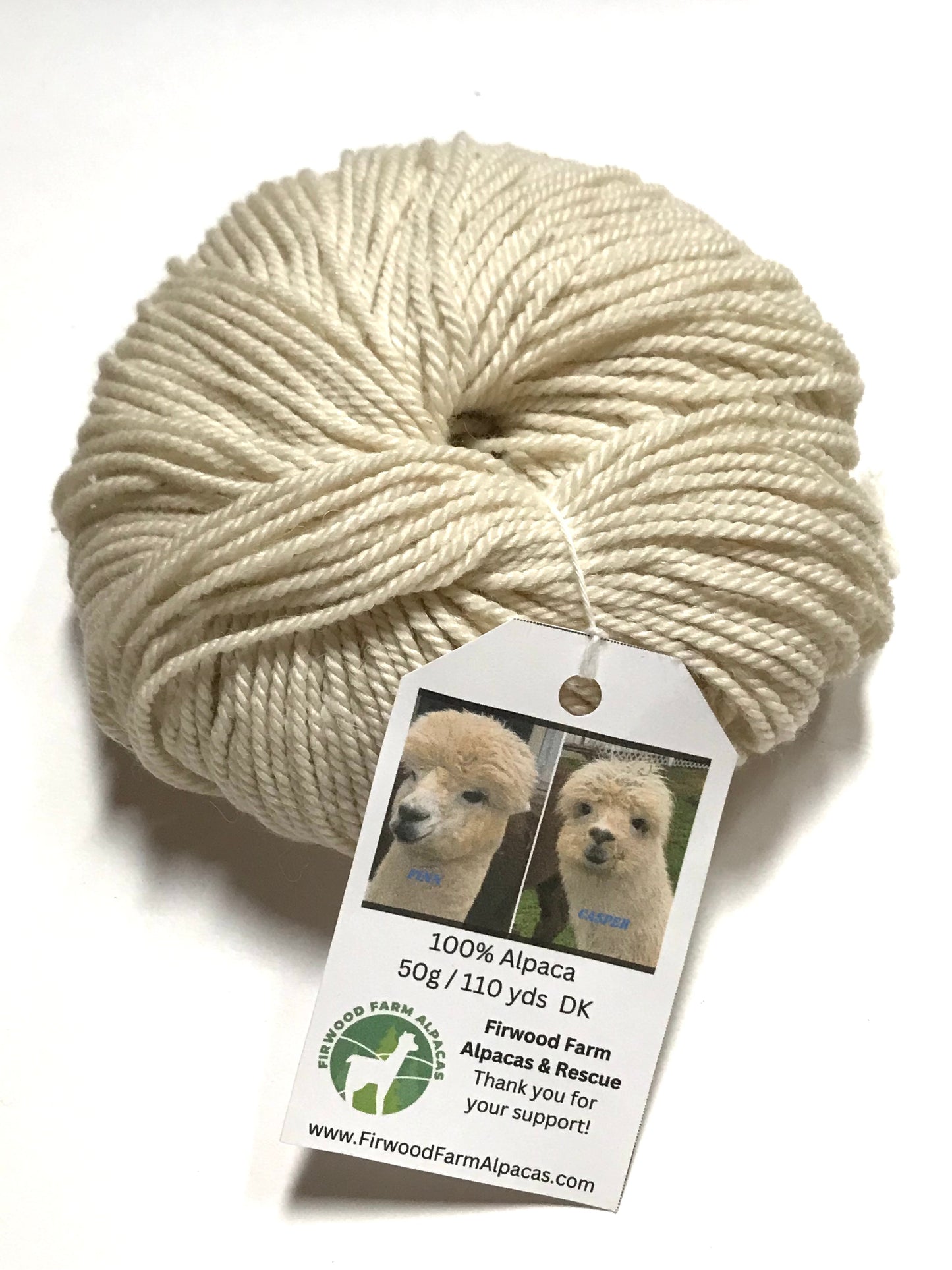 Firwood Farm Alpacas' Yarn