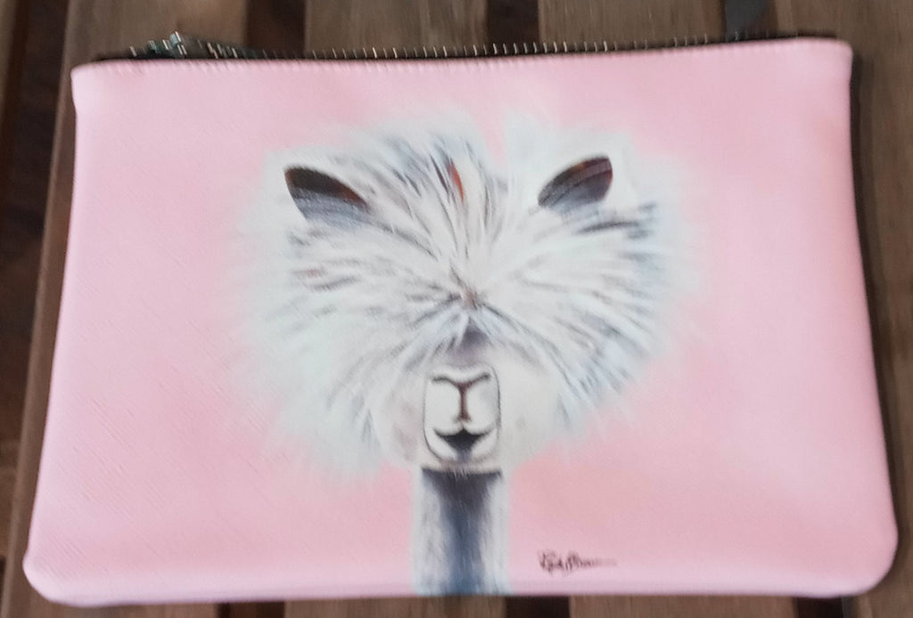 Zippered Alpaca Pouch