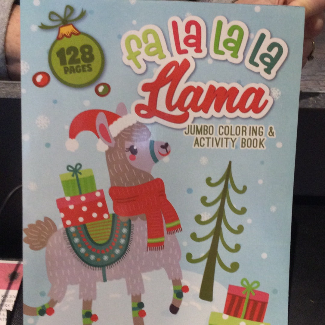 Fa La La La Llama Jumbo Coloring Book