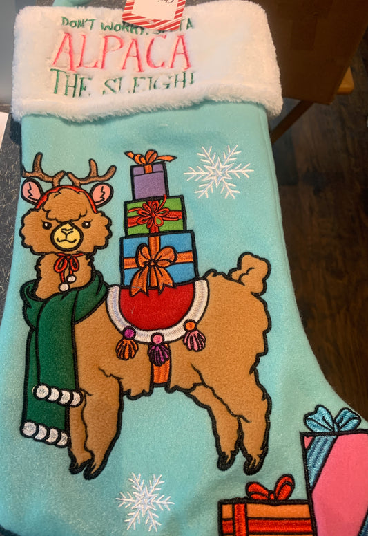 Alpaca the Sleigh Stocking
