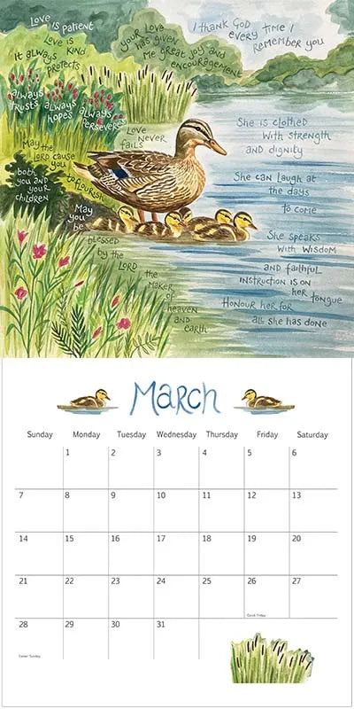 2027 Hannah Dunnett Wall Calendar
