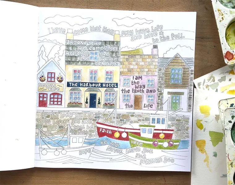 Bright and Beautiful Coloring Book