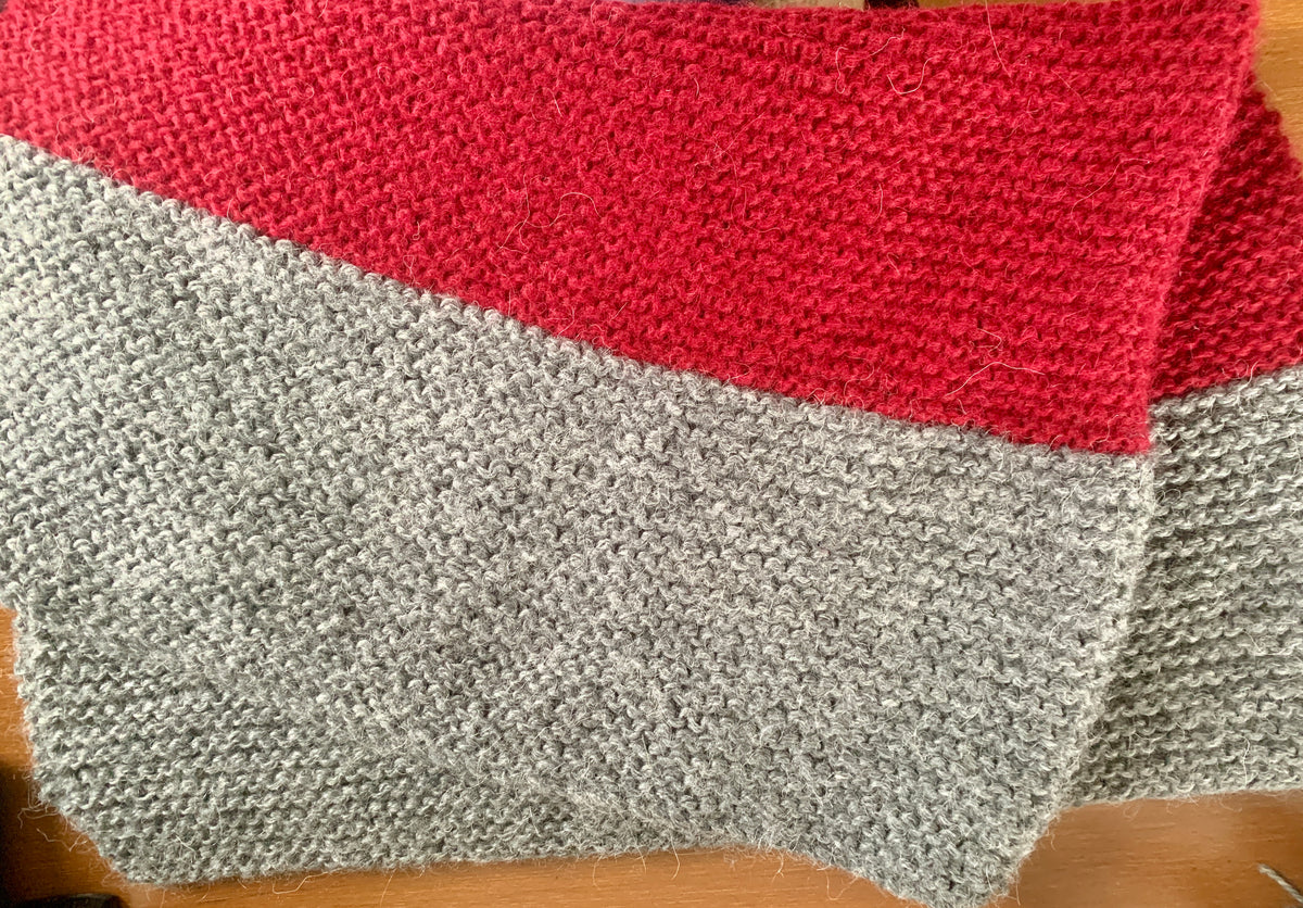 Hand Knit Alpaca Blend Lap Throw