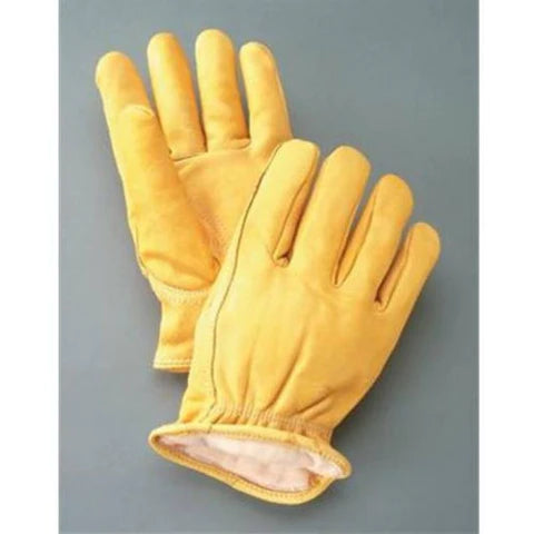 Alpaca Knit Lined Cowhide Leather Gloves