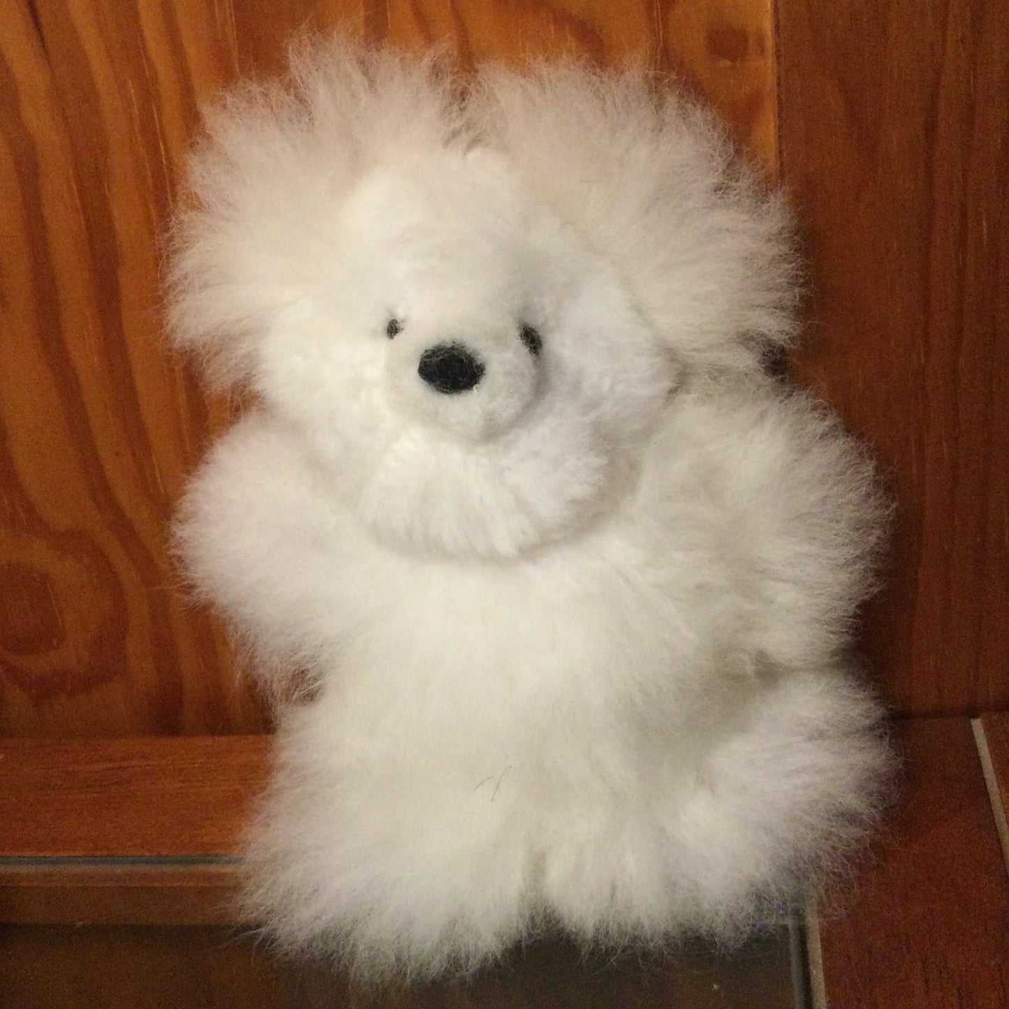12" Stuffed Bears with Alpaca "Fur"