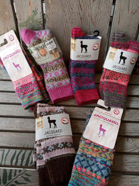 Jacquard Alpaca Socks