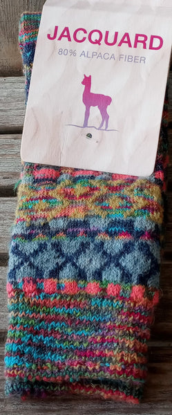 Jacquard Alpaca Socks