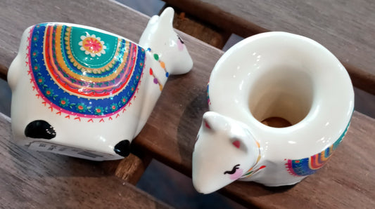 Boho Alpaca Candle or Toothbrush Holder