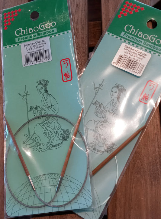 ChiaoGoo Bamboo Circular Needles 16"