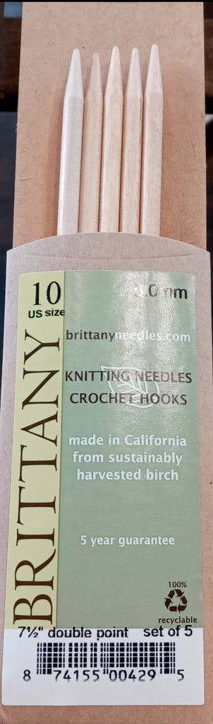 Brittany Double Point Needles US 10 / 6mm