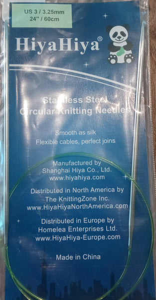 HiyaHiya Stainless Steel Circular Knitting Needles 24"