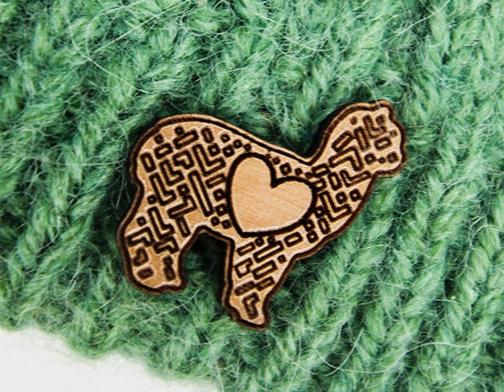 LOVE Alpaca Pin