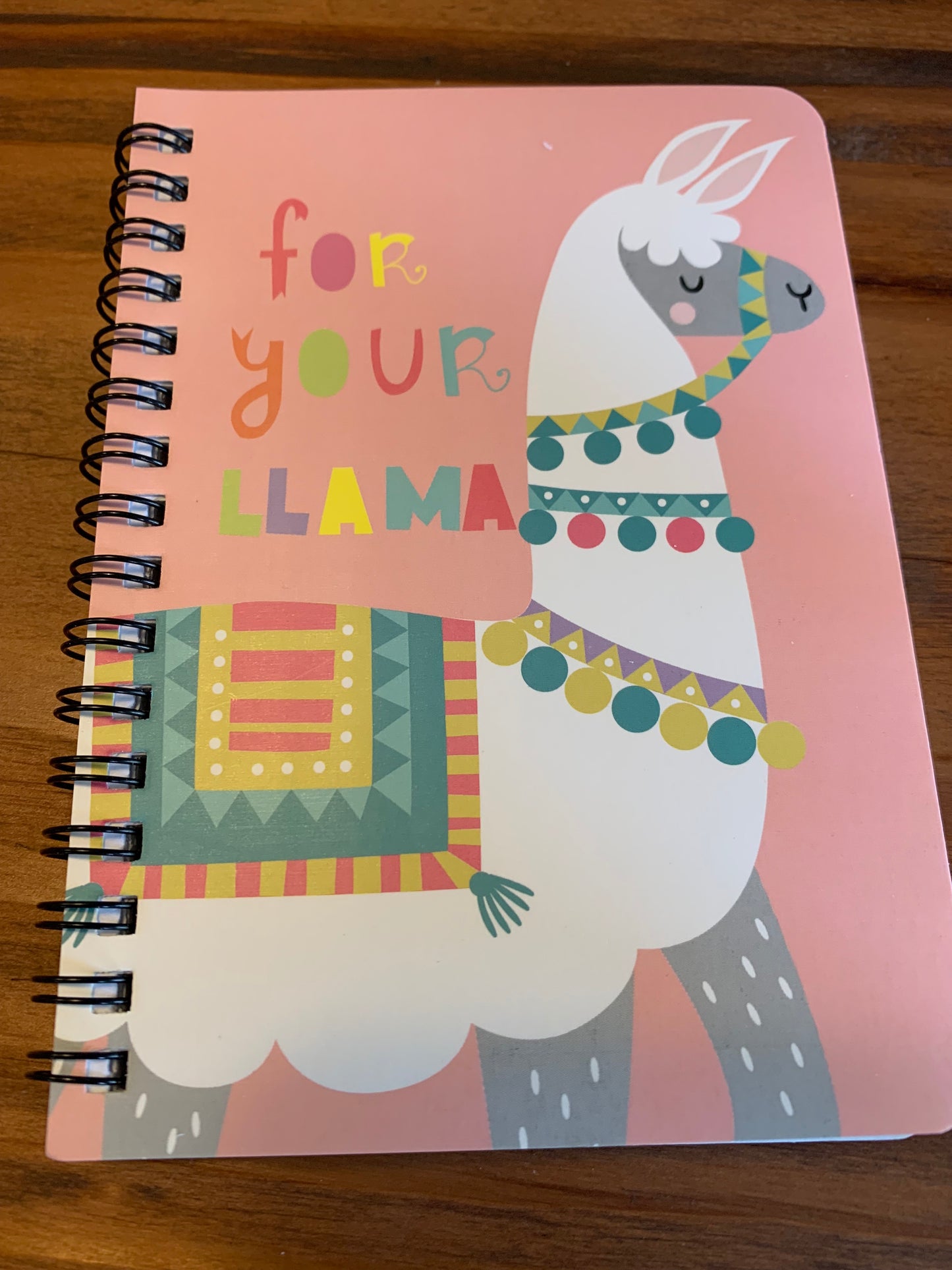 Llama Spiral Notebook 4x6"
