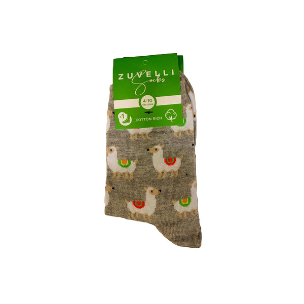 Alpaca Printed Super Soft Cotton Socks