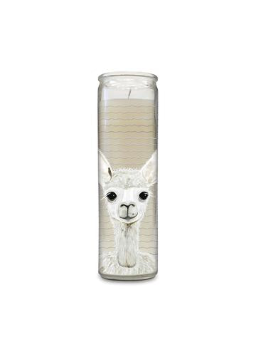 Tall Alpaca Cathedral Candle