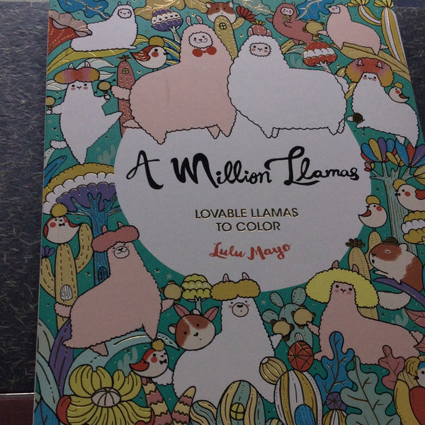 A Million Llamas color book