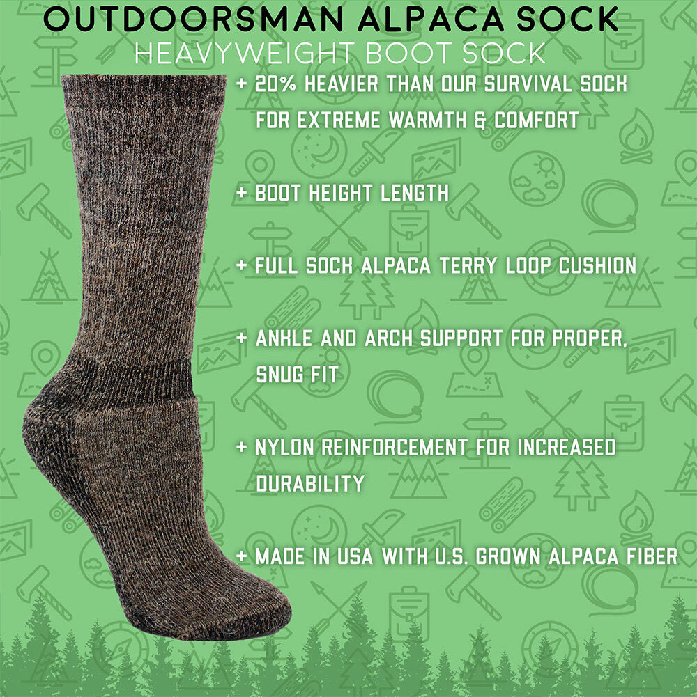 Outdoorsman Alpaca Sock